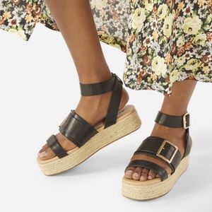 JustFab Josephine buckle espadrilles